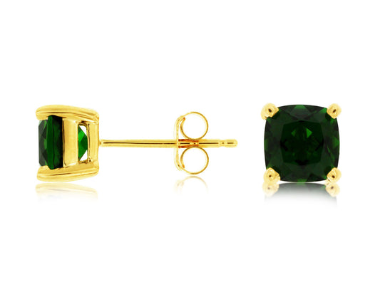 14kt Yellow Gold Russalite Stud Earrings