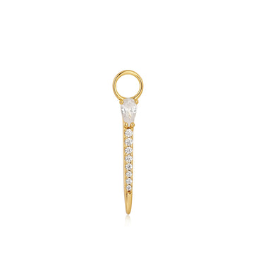 Gold Sparkle Bar Earring Charm