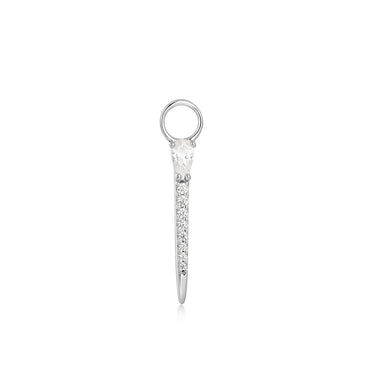 Silver Sparkle Bar Earring Charm