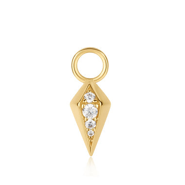Gold Rhombus Earring Charm
