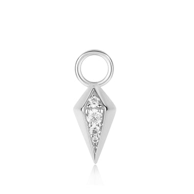 Silver Rhombus Earring Charm