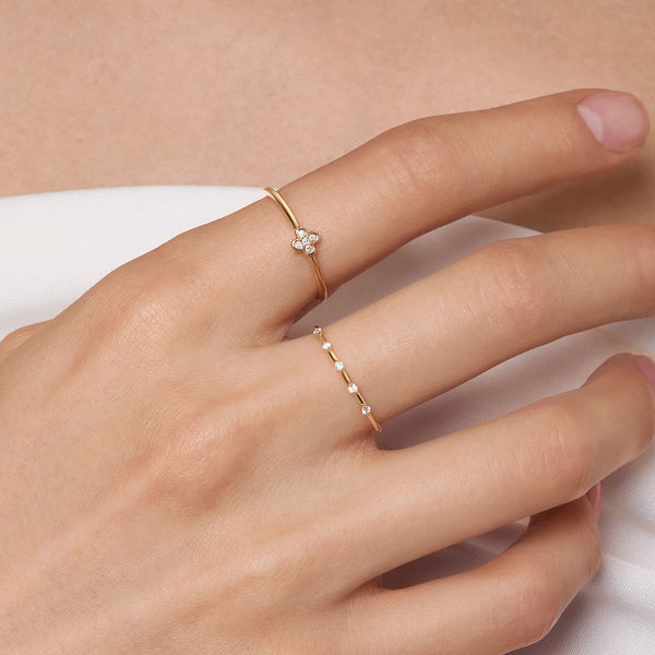 ELECTRA | Lab Grown Diamond Clover Ring