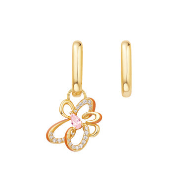 Gold Flower Earring Charm