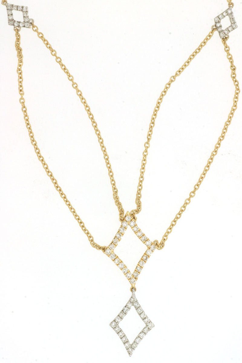 14kt Yellow Gold Diamond Necklace