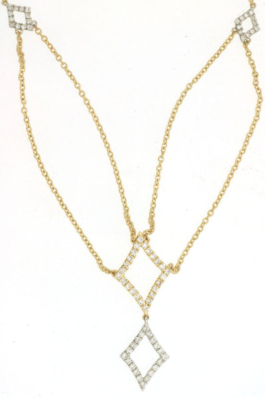 14kt Yellow Gold Diamond Necklace