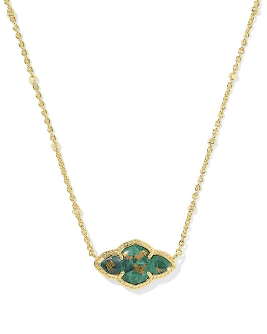 Abbie Gold Pendant Necklace
