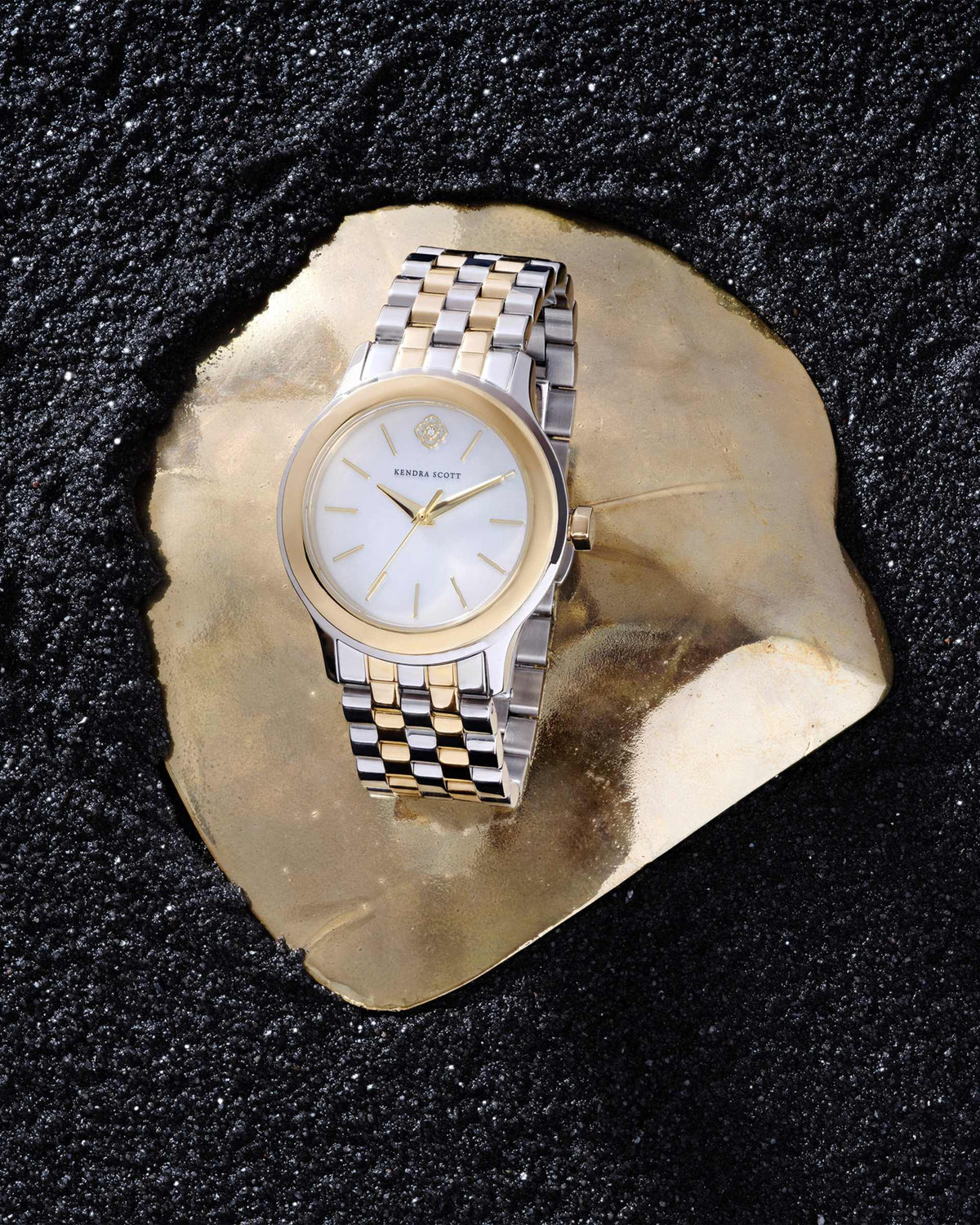 Alex Two Tone Stainless Steel 35mm Watch in Ivory Mother-of-Pearl