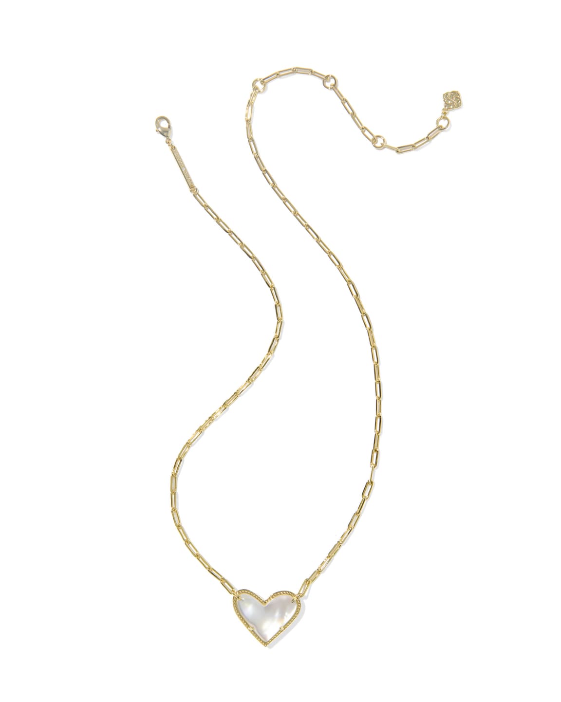 Ari Heart Statement Gold Short Pendant Necklace