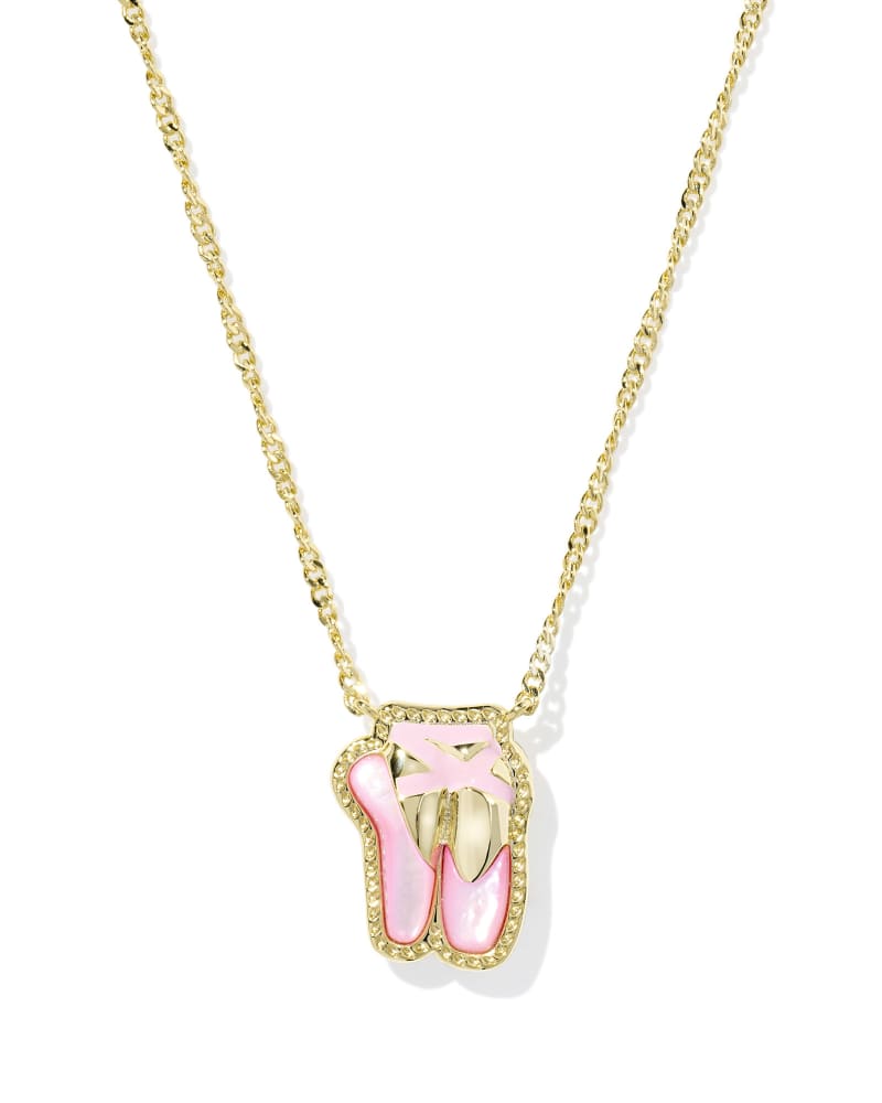 Ballet Gold Short Pendant Necklace