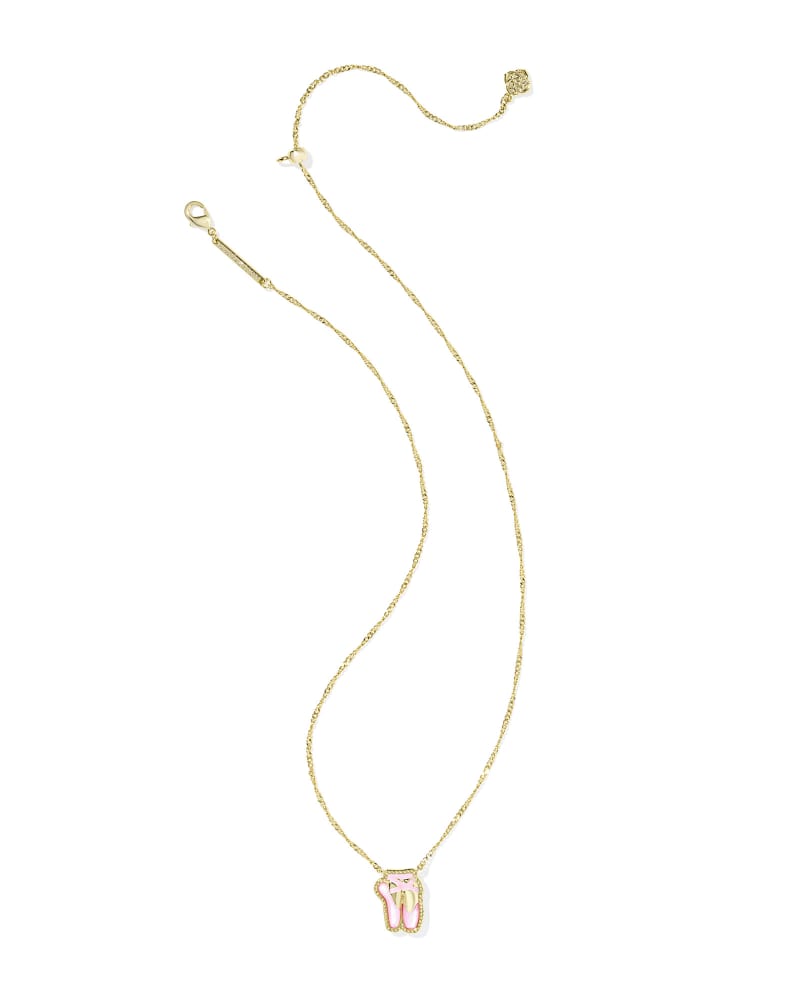 Ballet Gold Short Pendant Necklace