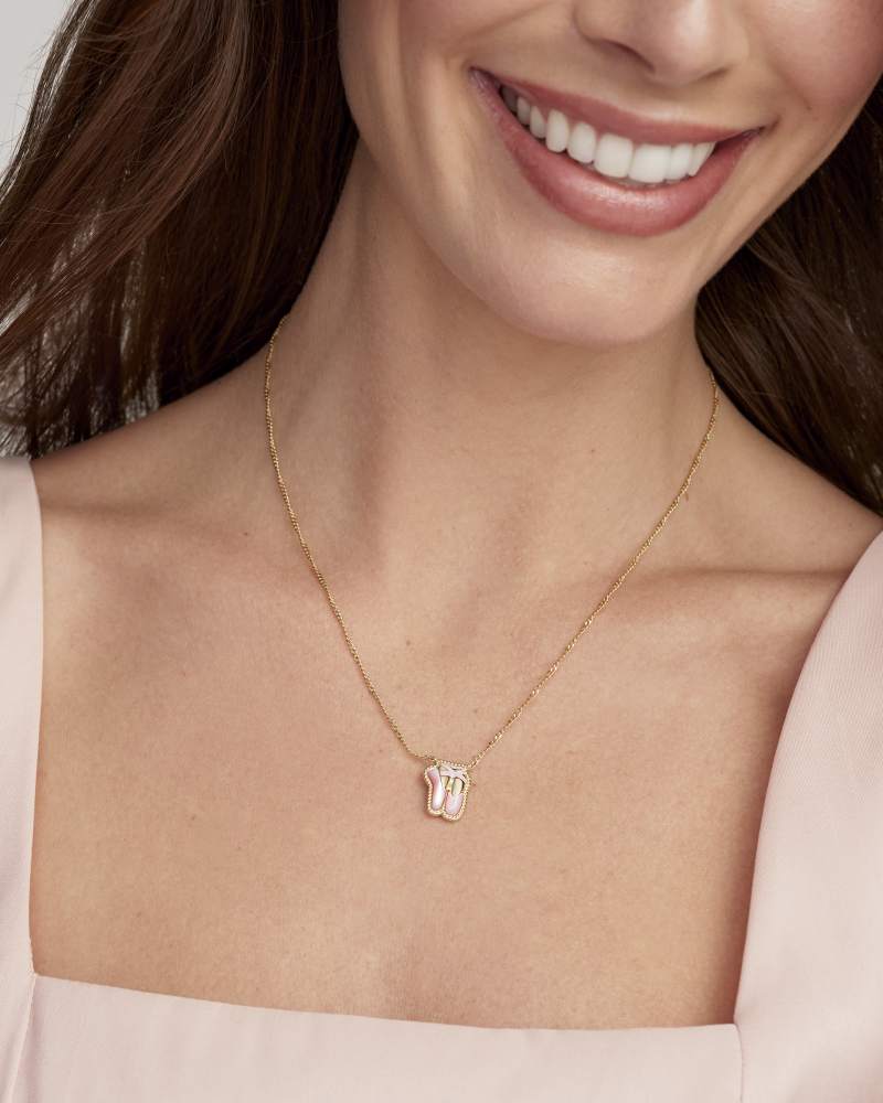 Ballet Gold Short Pendant Necklace