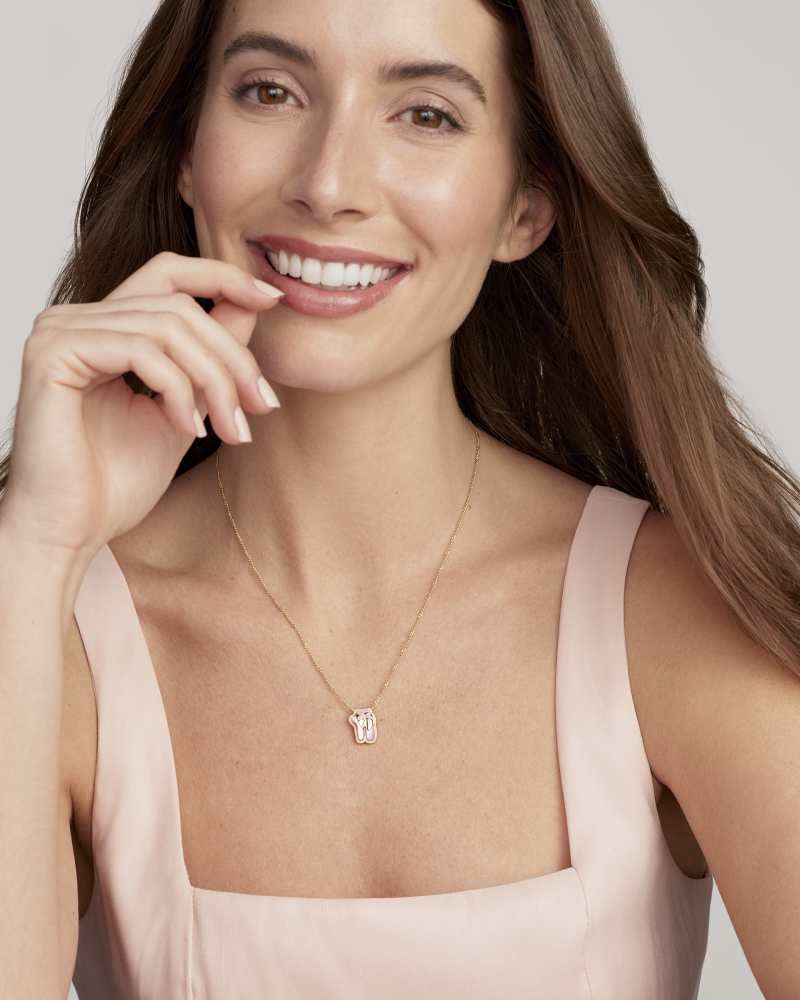 Ballet Gold Short Pendant Necklace