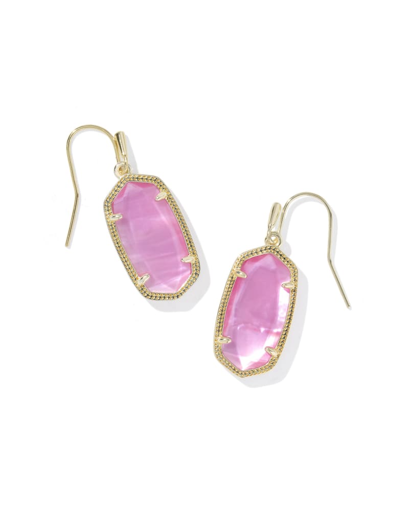 Dani Gold Drop Earrings in Azalea Illusion