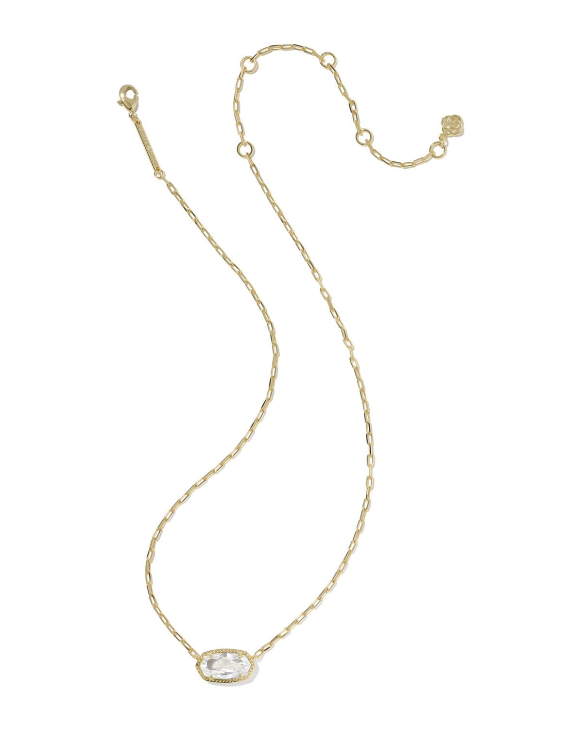 Elisa Luxe Gold Short Pendant Necklace
