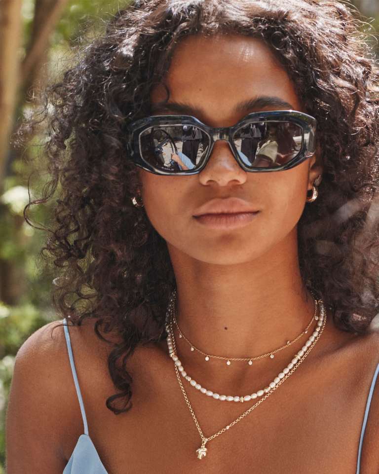 Gabriella Gold Pearl Strand Necklace