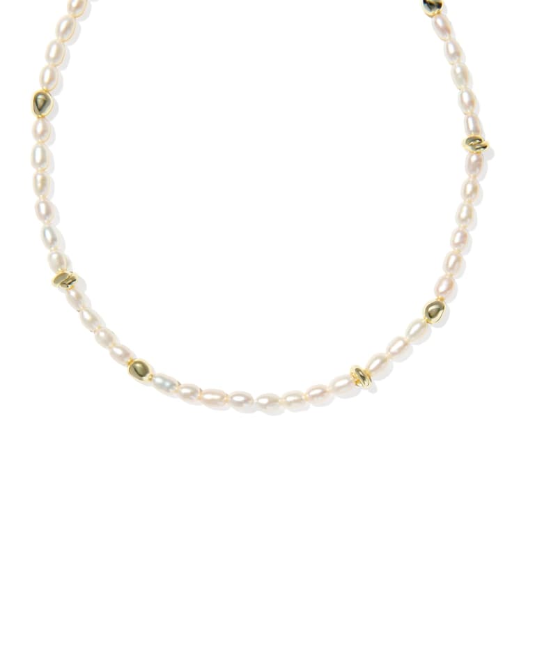 Gabriella Gold Pearl Strand Necklace