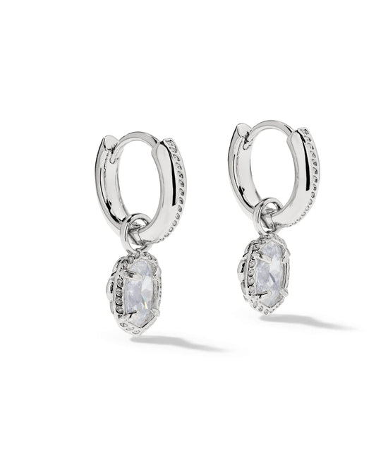 Mini Ellie Luxe Silver Huggie Earrings