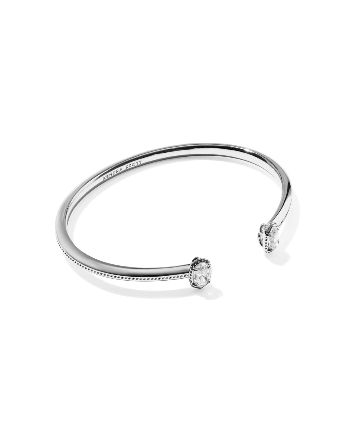 Mini Elton Luxe Silver Cuff Bracelet
