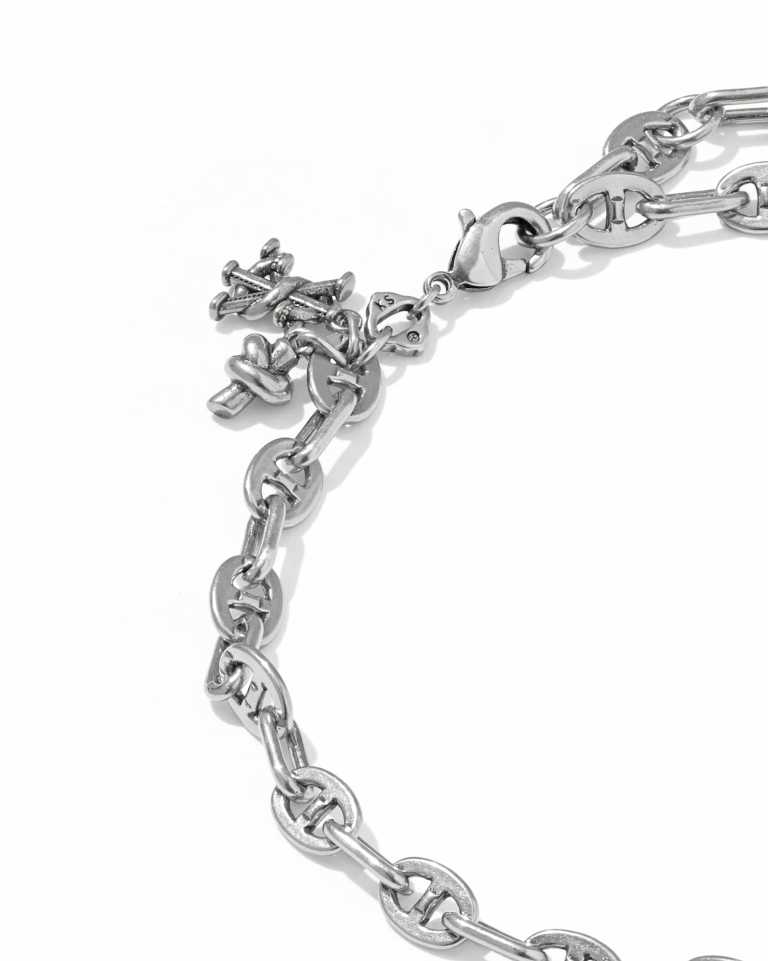 Parker Knot Vintage Silver Anklet