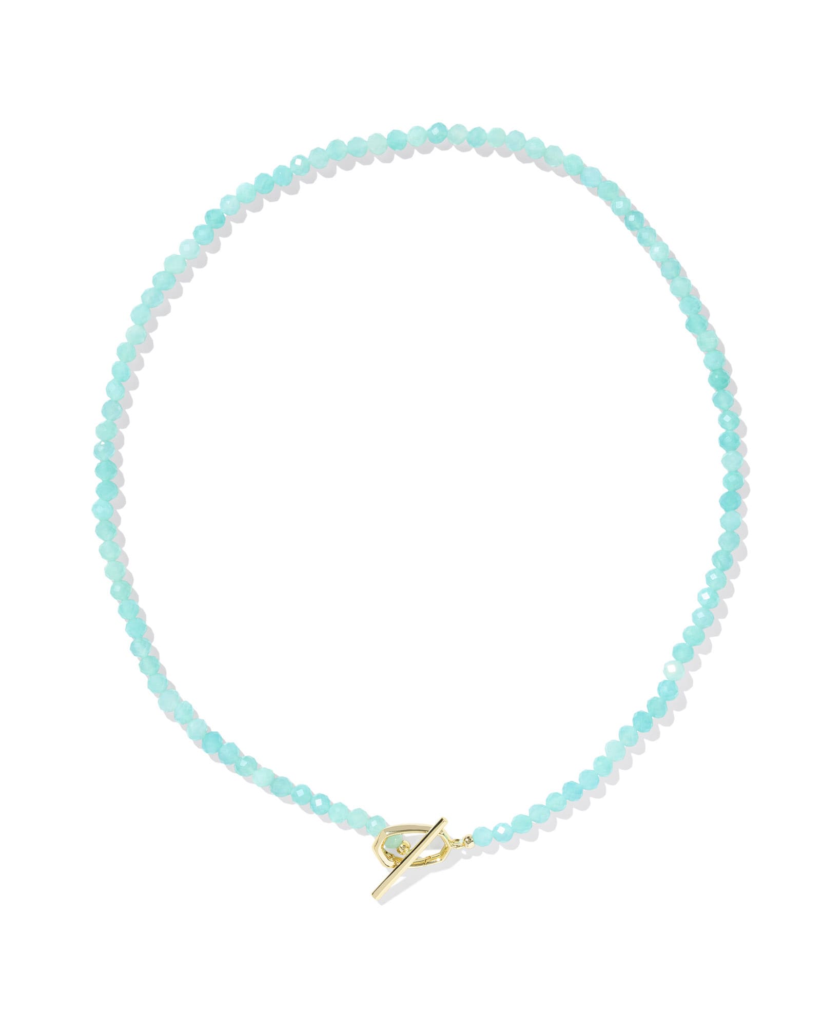 Sylvia Gold Strand Necklace in Teal Amazonite