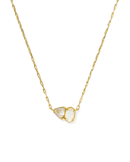 Tatum Gold Short Pendant Necklace