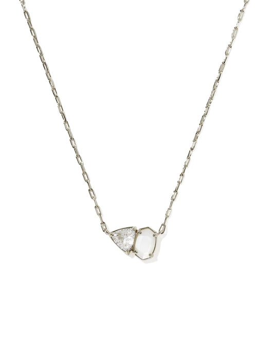 Tatum Silver Short Pendant Necklace