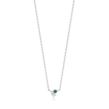 Silver Malachite Star Necklace