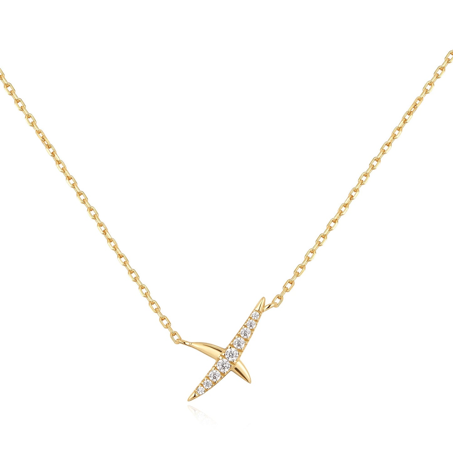 Gold Kiss Pav¨¦ Necklace