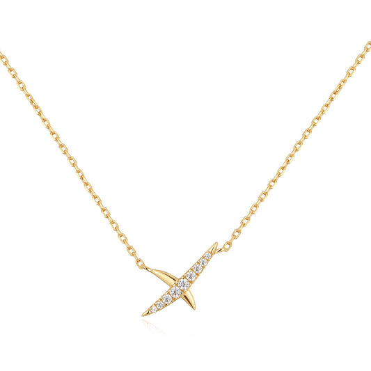Gold Kiss Pav¨¦ Necklace