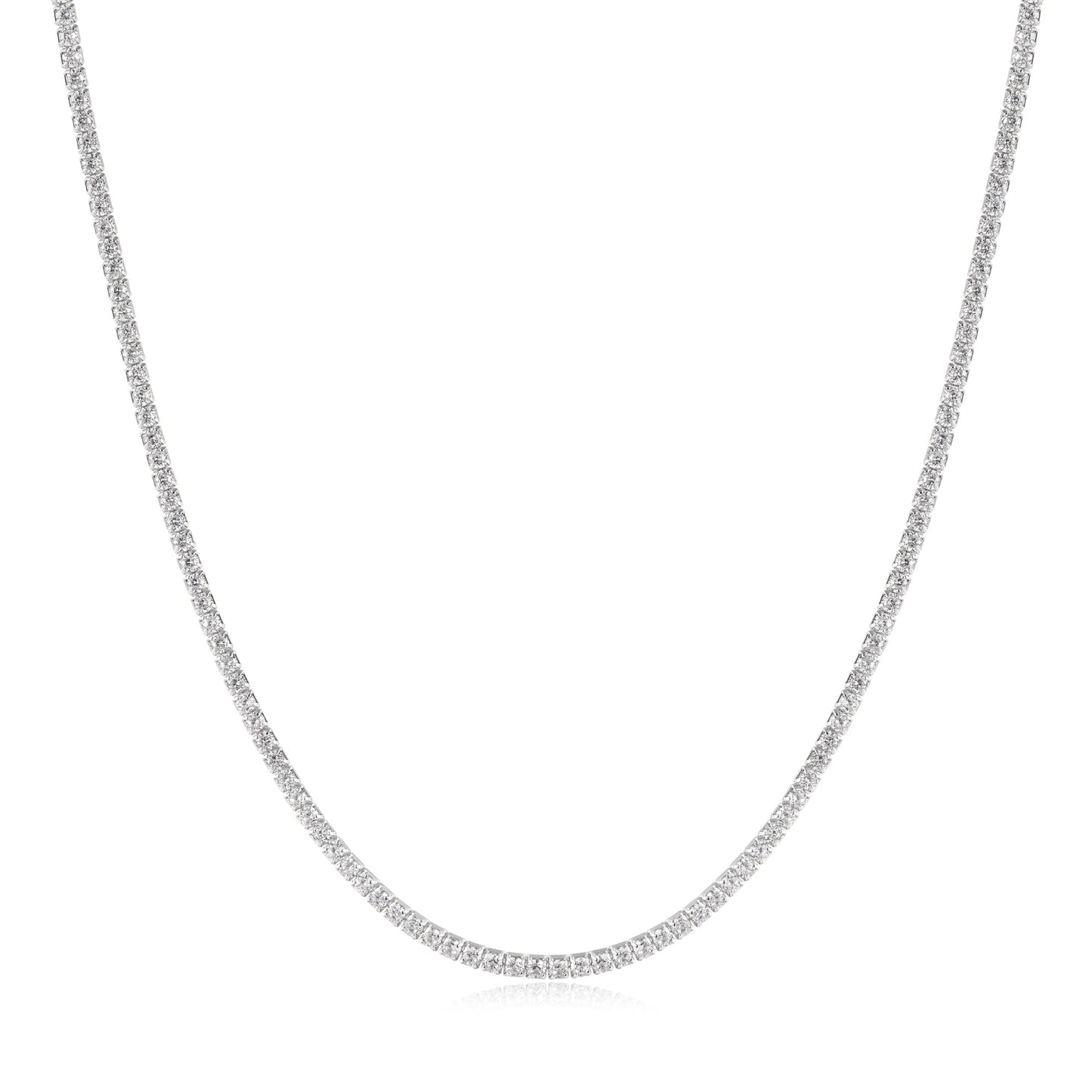 Silver Pav¨¦ Necklace