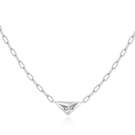 Silver Triangle Necklace