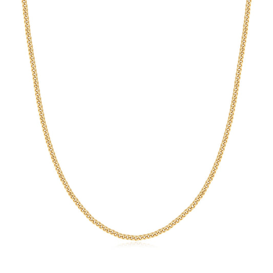 Gold Shiny Curb Necklace