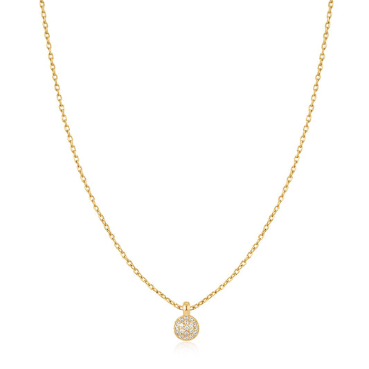 Gold Sphere Pav¨¦ Necklace
