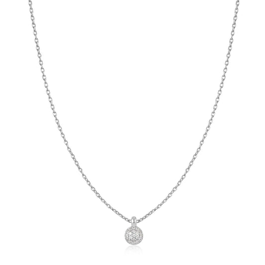 Silver Sphere Pav¨¦ Necklace