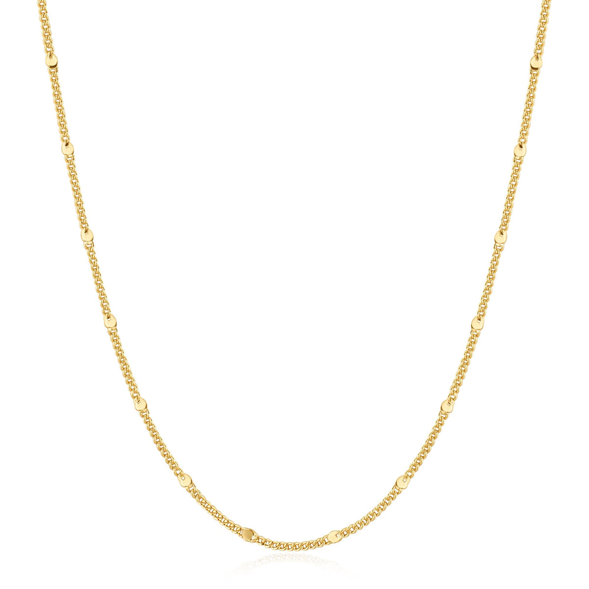 Gold Spheres Chain Necklace