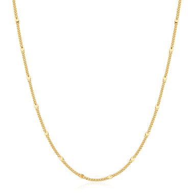 Gold Spheres Chain Necklace