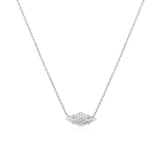 Silver Pav¨¦ Sparkle Necklace