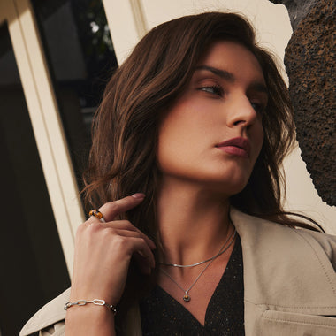 Silver Flat S Link Chain Necklace