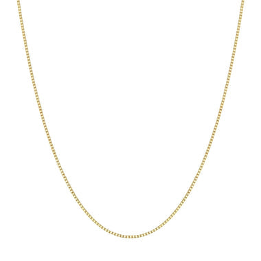 Gold Box Chain Necklace