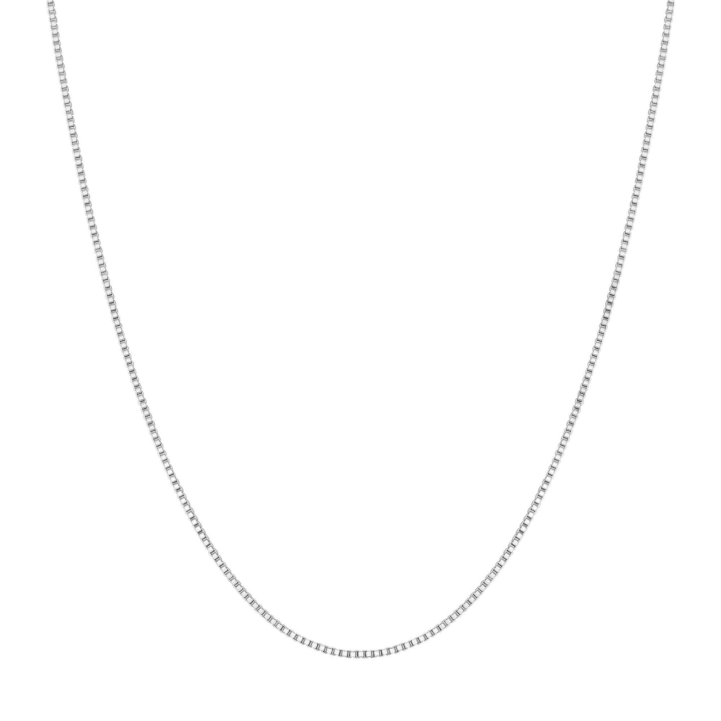Silver Box Chain Necklace