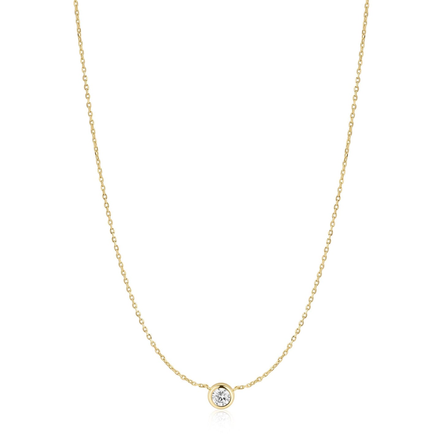 Gold Just You Solitaire Necklace