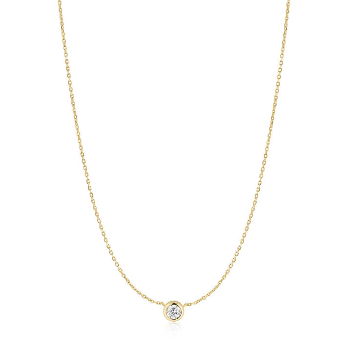 Gold Just You Solitaire Necklace