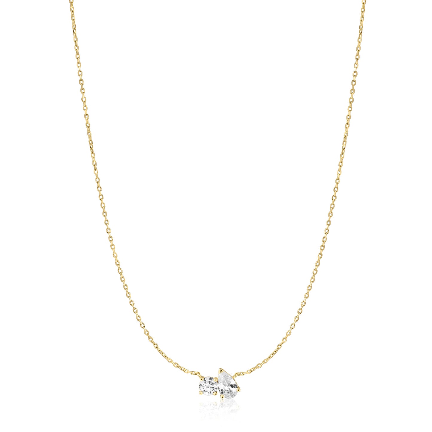 Gold Toi & Moi Necklace