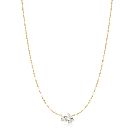 Gold Toi & Moi Necklace