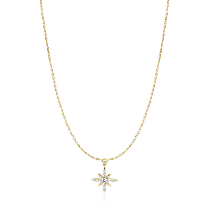 Gold Sparkling Nova Star Necklace