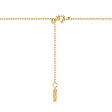 Gold Diamond-Cut Sunny Disc Necklace