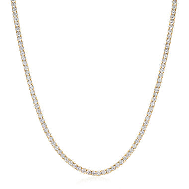 Gold Classic Tennis Necklace