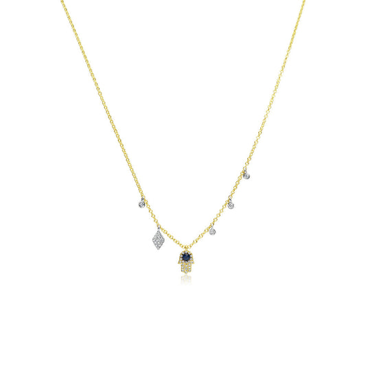 Dainty Hamsa Necklace
