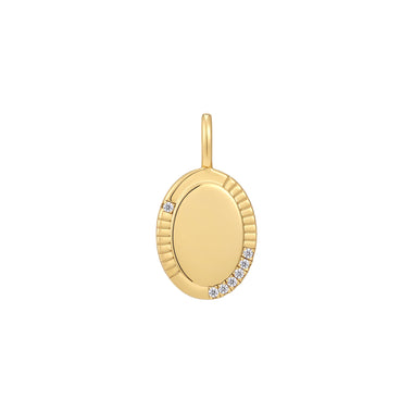 Gold Oval Charm
