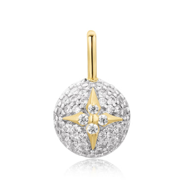 Gold Pavé Star Sphere Charm